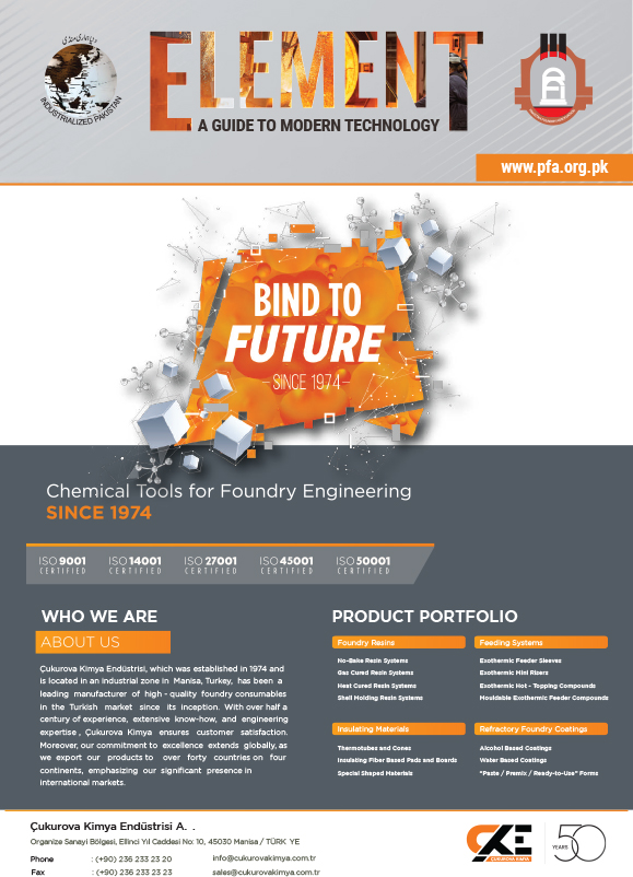 Magazine Cover Image - Pakistan Foundry Association